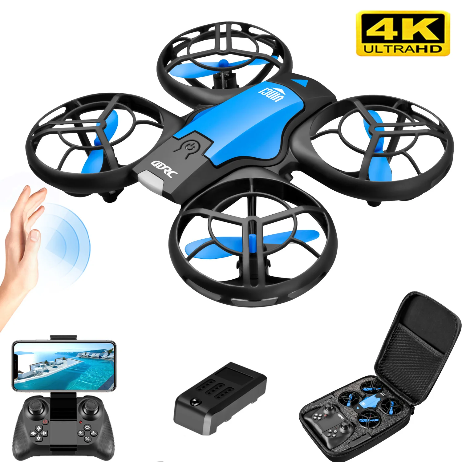 Drone Battery Box - โดรน V8 รุ่นใหม่ขนาดเล็ก 4K ระดับมืออาชีพ กล้อง
